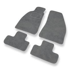 Alfombrillas de velour para Alfa Romeo Spider V (1994-2006) - alfombras para coche - gris - DGS Autodywan