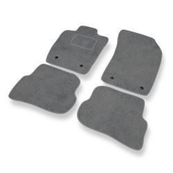 Alfombrillas de velour para Audi A1 I 8X (2010-2018) - alfombras para coche - gris - DGS Autodywan