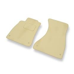 Alfombrillas de velour para Audi A4 B9 (2015-....) - alfombras para coche - beige - DGS Autodywan