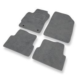 Alfombrillas de velour para Chevrolet Aveo II T300 (2011-2020) - alfombras para coche - gris - DGS Autodywan