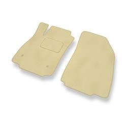 Alfombrillas de velour para Chevrolet Trax (2012-....) - alfombras para coche - beige - DGS Autodywan