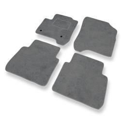 Alfombrillas de velour para Citroen C3 Picasso (2008-2017) - alfombras para coche - gris - DGS Autodywan