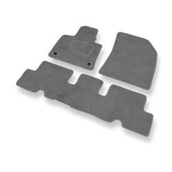 Alfombrillas de velour para Citroen C4 Picasso II (2013-2018) - alfombras para coche - gris - DGS Autodywan