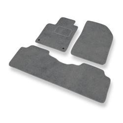 Alfombrillas de velour para Citroen C5 I (2001-2004) - alfombras para coche - gris - DGS Autodywan