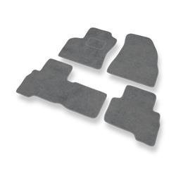 Alfombrillas de velour para Citroen Nemo (2008-2015) - alfombras para coche - gris - DGS Autodywan