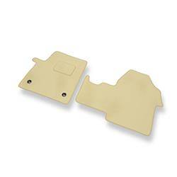 Alfombrillas de velour para Citroen SpaceTourer (2016-....) - alfombras para coche - beige - DGS Autodywan