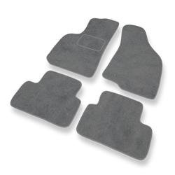 Alfombrillas de velour para Daewoo Lanos (1997-2008) - alfombras para coche - gris - DGS Autodywan