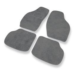 Alfombrillas de velour para Daewoo Tico (1991-2001) - alfombras para coche - gris - DGS Autodywan