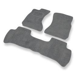 Alfombrillas de velour para Daihatsu Terios I (1997-2005) - alfombras para coche - gris - DGS Autodywan