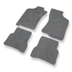 Alfombrillas de velour para Fiat Albea (2002-2010) - alfombras para coche - gris - DGS Autodywan