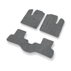 Alfombrillas de velour para Fiat Doblo I (2000-2011) - alfombras para coche - gris - DGS Autodywan