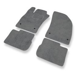 Alfombrillas de velour para Fiat Tipo II (2015-....) - alfombras para coche - gris - DGS Autodywan