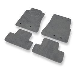 Alfombrillas de velour para Ford Mustang V (2005-2014) - alfombras para coche - gris - DGS Autodywan