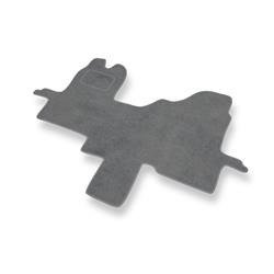 Alfombrillas de velour para Ford Transit VII (2006-2013) - alfombras para coche - gris - DGS Autodywan