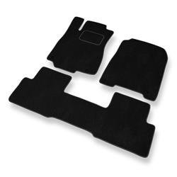 Alfombrillas de velour para Honda CR-V IV (2012-2018) - alfombras para coche - negro - DGS Autodywan