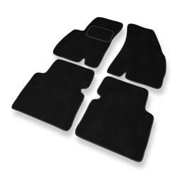 Alfombrillas de velour para Hyundai Santa Fe I (2000-2006) - alfombras para coche - negro - DGS Autodywan