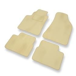 Alfombrillas de velour para Lancia Delta III (2008-....) - alfombras para coche - beige - DGS Autodywan