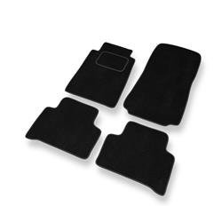 Alfombrillas de velour para Mercedes-Benz Classe C W202 (1993-2000) - alfombras para coche - negro - DGS Autodywan