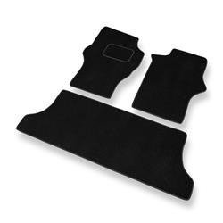 Alfombrillas de velour para Mitsubishi L400 (1994-2007) - alfombras para coche - negro - DGS Autodywan