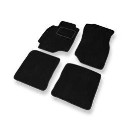 Alfombrillas de velour para Mitsubishi Lancer VII (2003-2008) - alfombras para coche - negro - DGS Autodywan