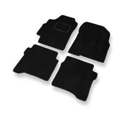 Alfombrillas de velour para Nissan Primera III P12 (2002-2008) - alfombras para coche - negro - DGS Autodywan