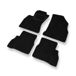 Alfombrillas de velour para Opel Combo D (2011-2018) - alfombras para coche - negro - DGS Autodywan