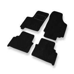 Alfombrillas de velour para Opel Meriva A (2002-2010) - alfombras para coche - negro - DGS Autodywan