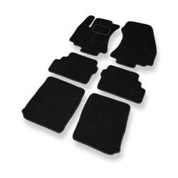 Alfombrillas de velour para Opel Zafira A (1999-2005) - alfombras para coche - negro - DGS Autodywan