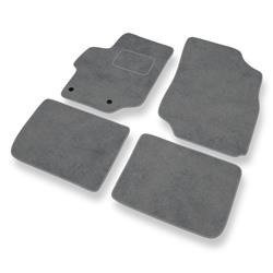 Alfombrillas de velour para Peugeot 301 (2012-2019) - alfombras para coche - gris - DGS Autodywan