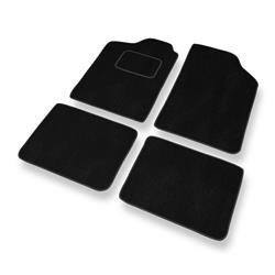 Alfombrillas de velour para Renault Clio I (1990-1998) - alfombras para coche - negro - DGS Autodywan