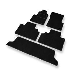 Alfombrillas de velour para Renault Espace III (1996-2002) - alfombras para coche - negro - DGS Autodywan