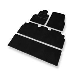 Alfombrillas de velour para Renault Espace IV (2002-2014) - alfombras para coche - negro - DGS Autodywan