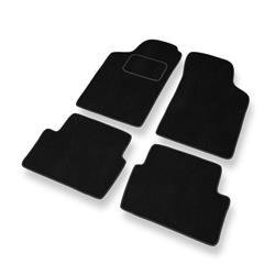 Alfombrillas de velour para Renault Laguna I (1993-2000) - alfombras para coche - negro - DGS Autodywan