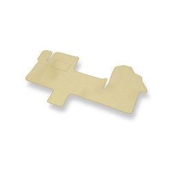 Alfombrillas de velour para Renault Master IV (1+1) (2010-....) - alfombras para coche - beige - DGS Autodywan