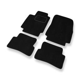 Alfombrillas de velour para Renault Thalia II (2008-2012) - alfombras para coche - negro - DGS Autodywan