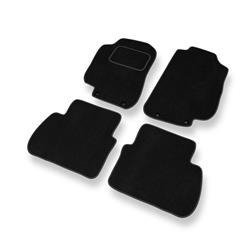 Alfombrillas de velour para Saab 9-5 I (1997-2010) - alfombras para coche - negro - DGS Autodywan