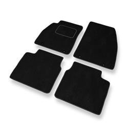 Alfombrillas de velour para Saab 9-5 II (2010-2012) - alfombras para coche - negro - DGS Autodywan