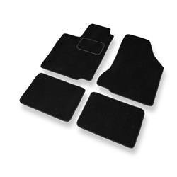 Alfombrillas de velour para Seat Cordoba I 6K (1993-2002) - alfombras para coche - negro - DGS Autodywan