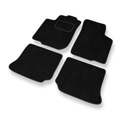 Alfombrillas de velour para Skoda Octavia I (1996-2010) - alfombras para coche - negro - DGS Autodywan