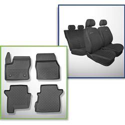 Fundas universales para asientos de coche para Peugeot Boxer I, II, III  (1994-2019) - Auto-Dekor - Elegance 2+1 - P-1 P-1