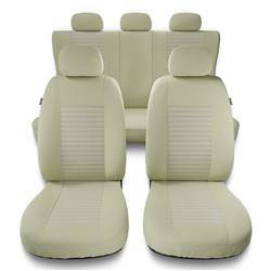 Fundas universales para asientos de coche para Alfa Romeo 166 I, II, III (1998-2007) - Auto-Dekor - Modern - MC-3 (beige)