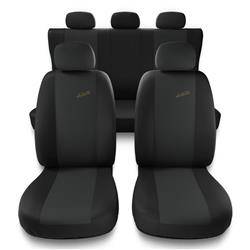 Fundas universales para asientos de coche para Alfa Romeo MiTo (2008-2018) - Auto-Dekor - XR - gris oscuro