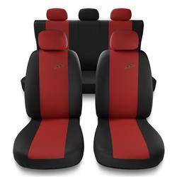 Fundas universales para asientos de coche para BMW 1 E82, E87, E88, F20, F21 (2004-2019) - Auto-Dekor - XR - rojo