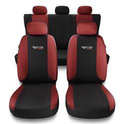 Fundas universales para asientos de coche para Hyundai Accent I, II, III (1994-2011) - Auto-Dekor - Tuning - rojo