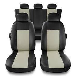 Fundas universales para asientos de coche para Seat Ibiza I, II, III, IV, V (1984-2019) - Auto-Dekor - Comfort - beige