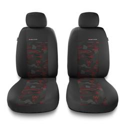Fundas universales para asientos de coche para Seat Ibiza I, II, III, IV, V (1984-2019) - Auto-Dekor - Elegance 1+1 - rojo