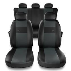 Fundas universales para asientos de coche para Seat Ibiza I, II, III, IV, V (1984-2019) - Auto-Dekor - X-Line - gris