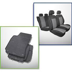 Fundas de asientos hechas a medida para Seat Ibiza III Standard Hatchback  (2002-2008) asientos estándar - Auto-Dekor - Premium - gris gris