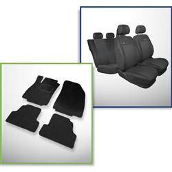Fundas universales para asientos de coche para Peugeot Boxer I, II, III  (1994-2019) - Auto-Dekor - Comfort 2+1 - negro negro