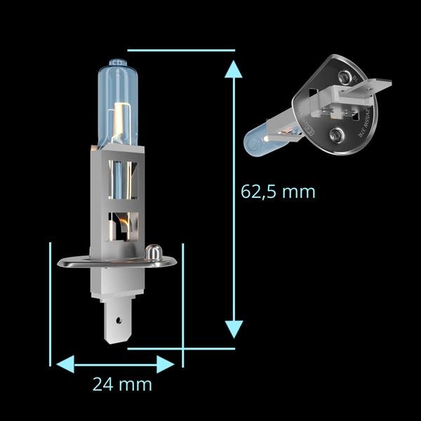 Bombilla H1 55W 12V Láser Azul